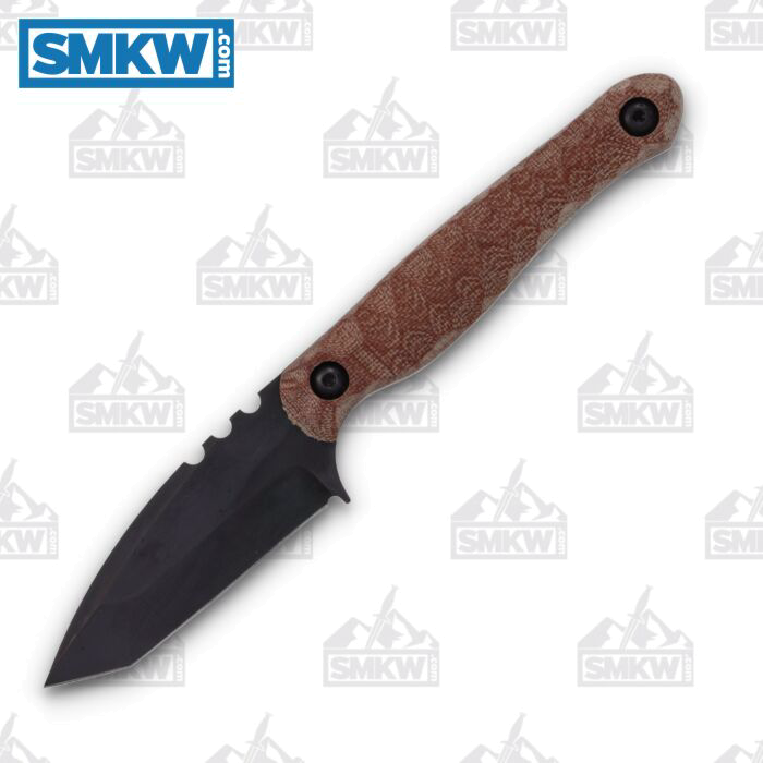 product image for Wachtman-Knife-and-Tool Black Eddy 2 Tanto Micarta 80CRV2