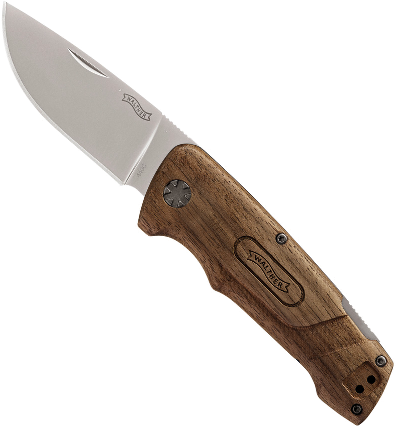 product image for Walther BWK 2 Walnut Handle Lockback Knife