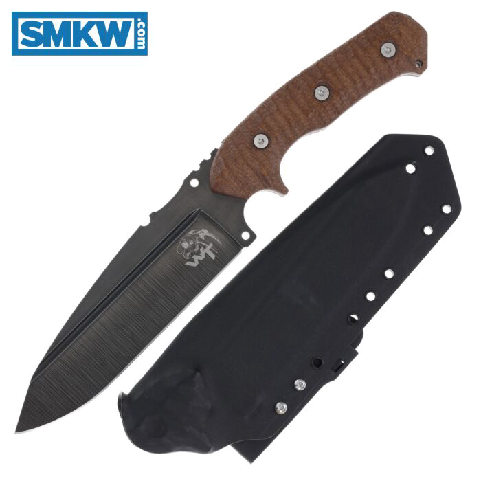 product image for Wander Tactical Smilodon Brown Micarta Fixed Blade Knife D2 Tool Steel