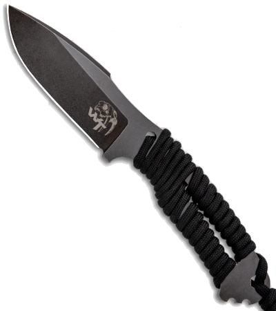 product image for Wander Tactical Raptor D2 Steel Black Paracord Fixed Blade Knife
