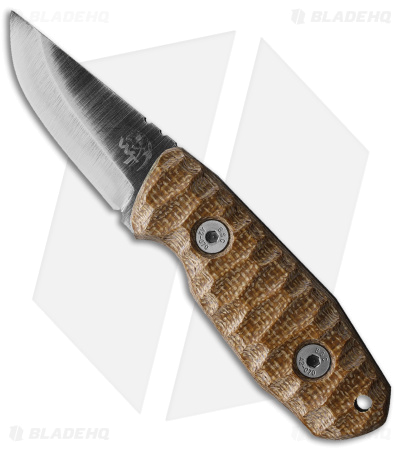 product image for Wander Tactical Menoceras Small Fixed Blade Knife Brown Micarta
