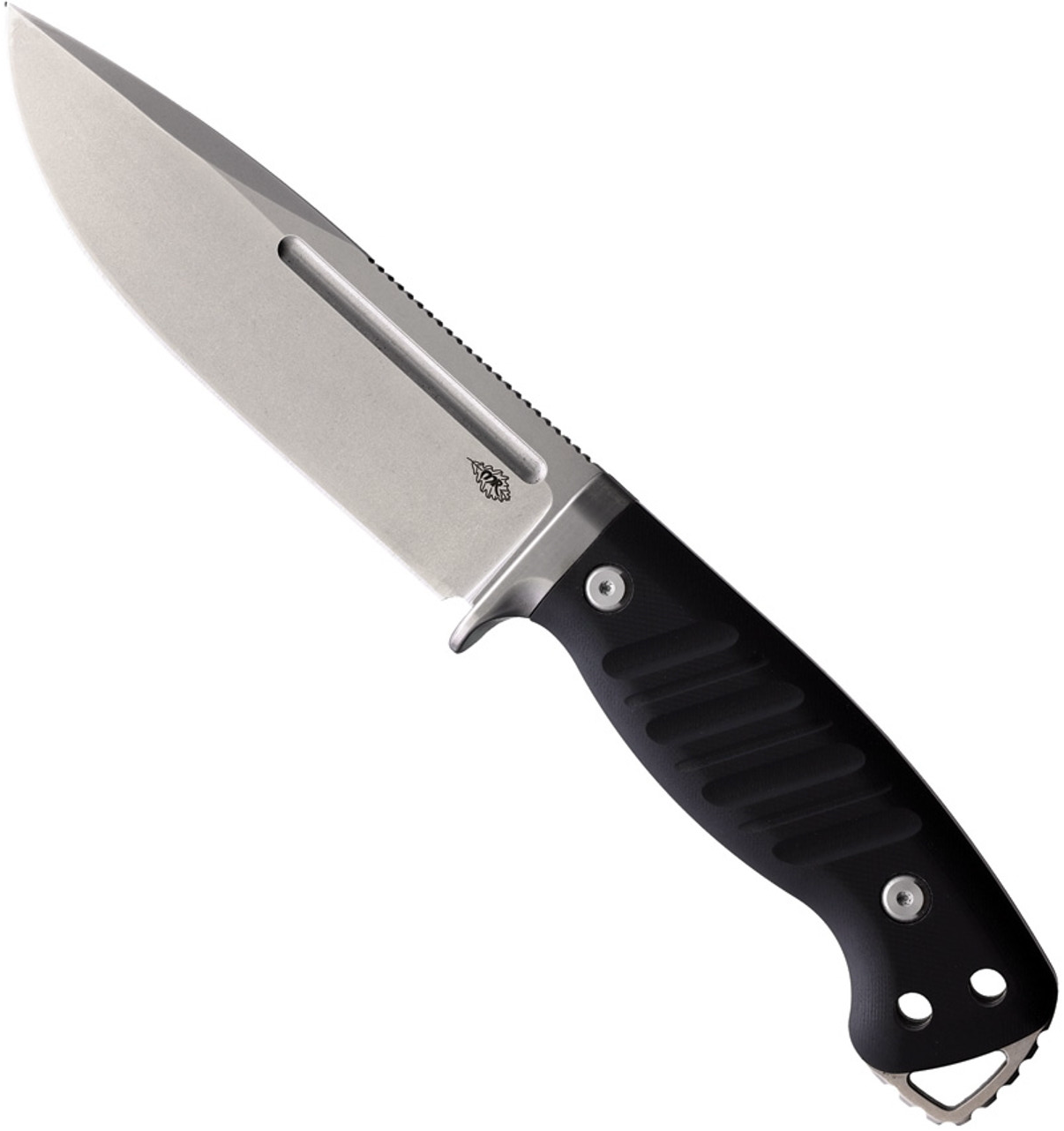 product image for Warthog Fixed Blade Knife Black G-10 Handle 440C Plain Edge Stonewash Finish PMP027