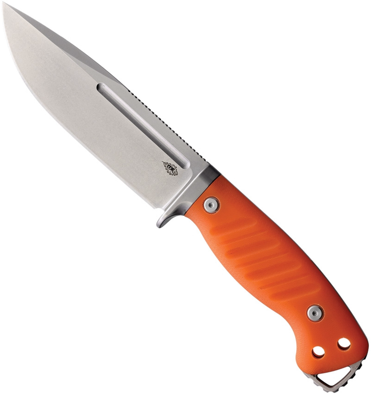 product image for Warthog Fixed Blade Knife Orange G 10 Handle 440 C Plain Edge Stonewash Finish PMP 028