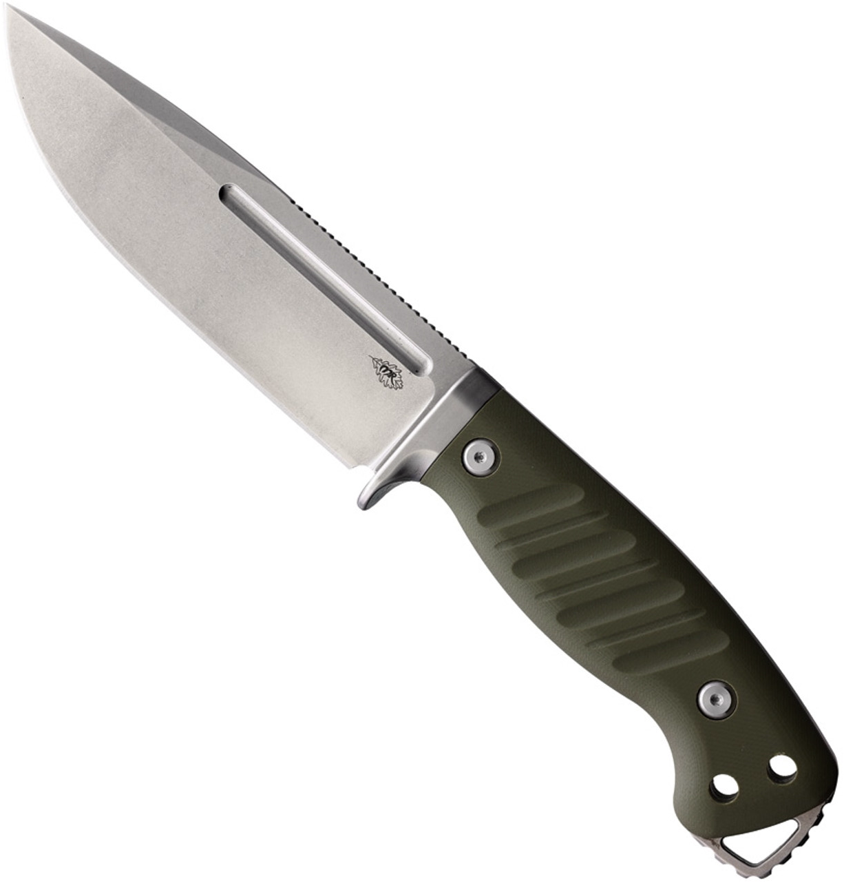product image for Warthog Green Fixed Blade Knife 440C Plain Edge Stonewash Finish PMP 030