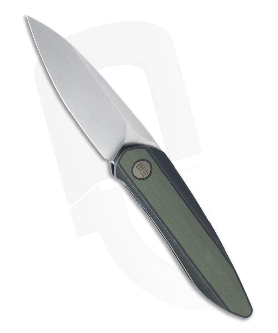 WE Knife Co. Black Void Opus Green G10 Titanium Front Flipper 2010V2