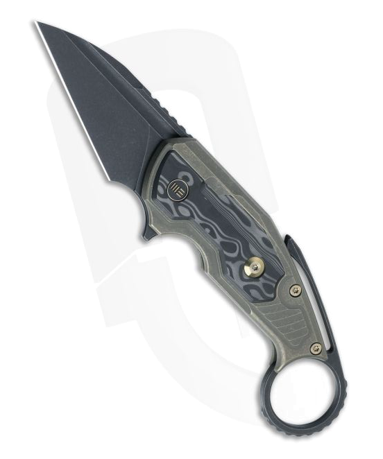 product image for WE Knives Yardbird Rose Carbon Fiber Black Blade Flipper WE 22021 2