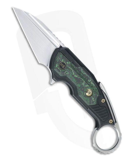 WE Knives Yardbird Green Jungle Wear Satin Blade Flipper WE 22021 4