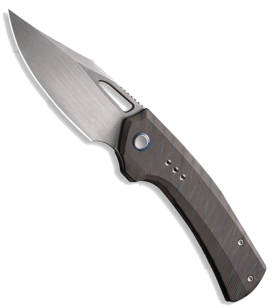 product image for WE Knife Co Nefaris Tiger Stripe Flamed Titanium Frame Lock Knife