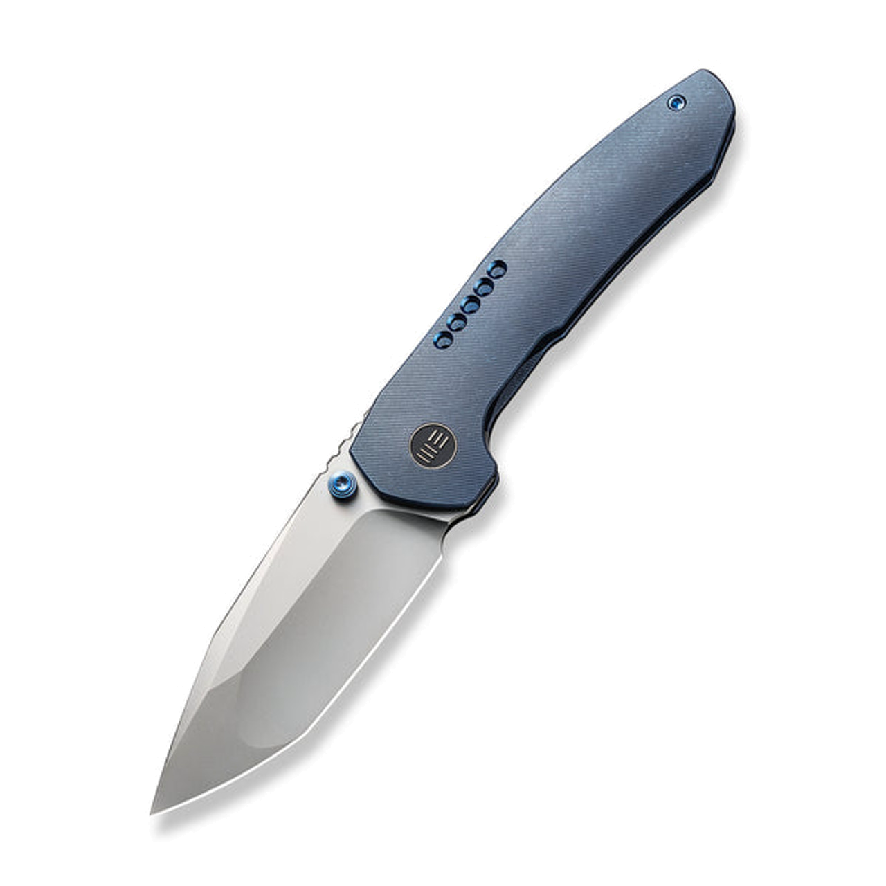 We Knife Co. Trogon Blue Titanium CPM 20CV Model WE22002B1