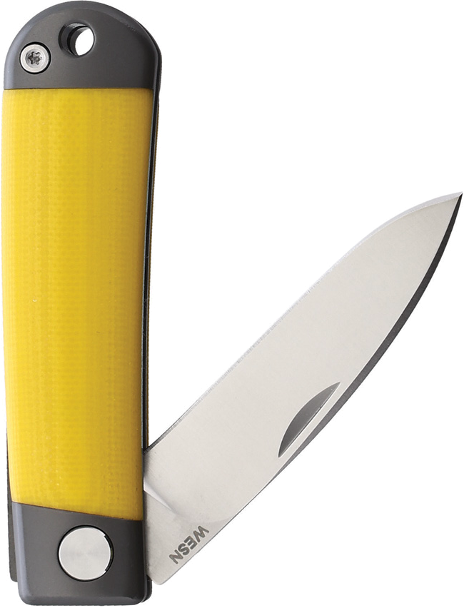 product image for Wesn-Goods The Henry Slip Joint Yellow G10 Handle 2" Blade