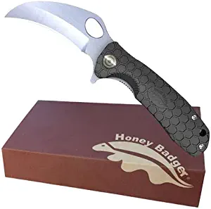 product image for Western-Active Honey Badger Claw Medium Black D2 HB1115 Pocket Knife