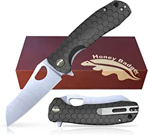 product image for Western Active Black Honey Badger Wharncleaver Small D2 HB1167 Pocket Knife