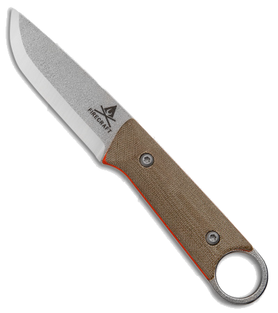 product image for White River Firecraft Puukko Fixed Blade Knife Black Micarta Scandi Ground