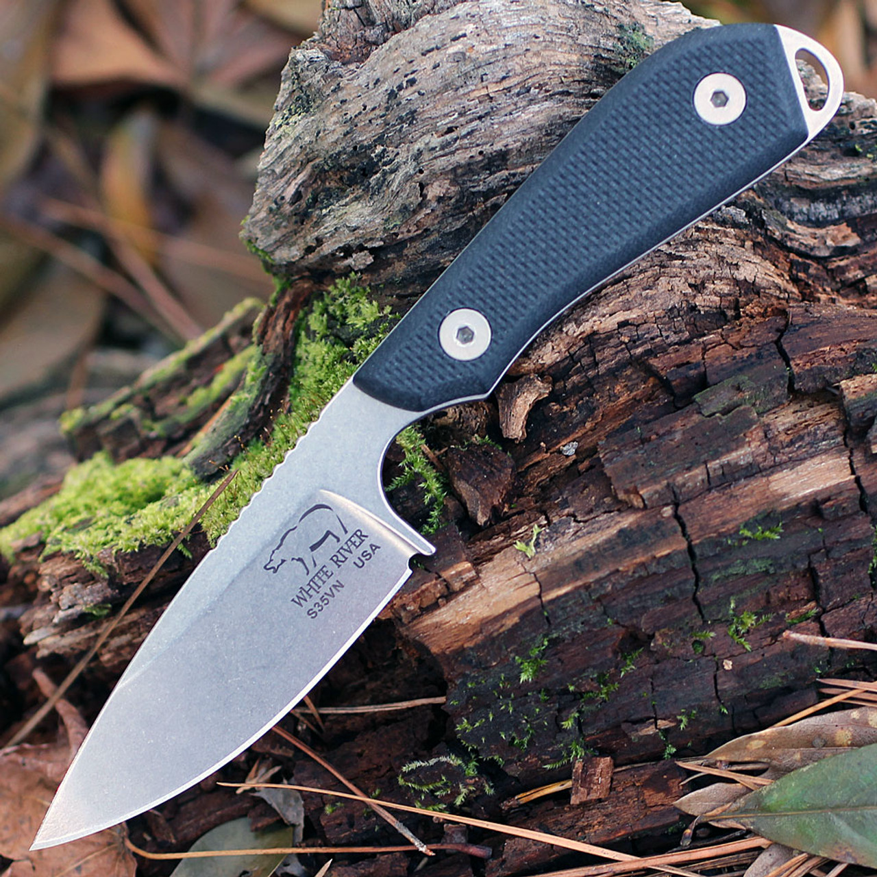 product image for White River Knife & Tool Model 1 Pro Black G10 Handle CPM S35VN Fixed Blade Knife