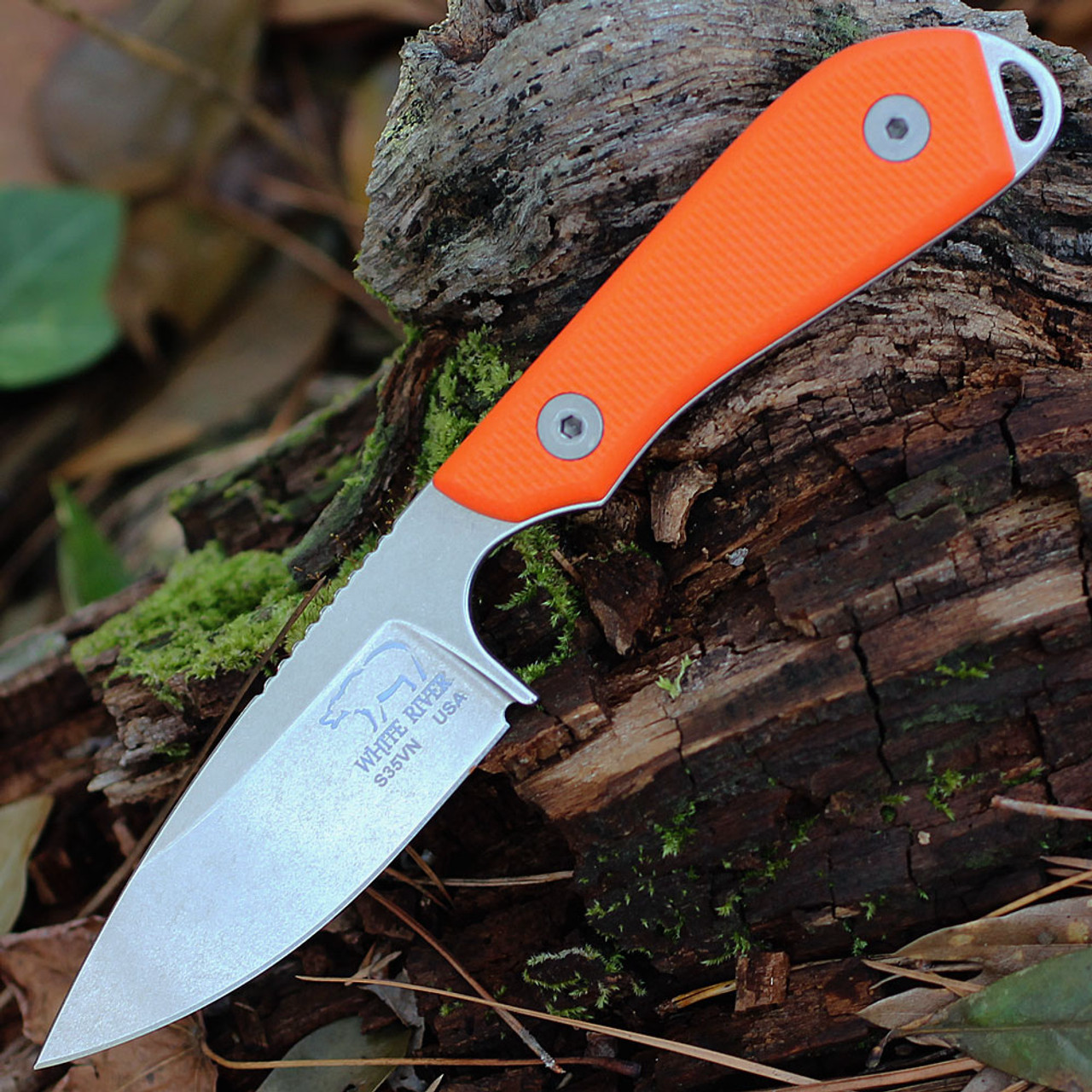 product image for White River Knife & Tool Model 1 Orange G10 CPM S35VN Fixed Blade - WRM1TOR