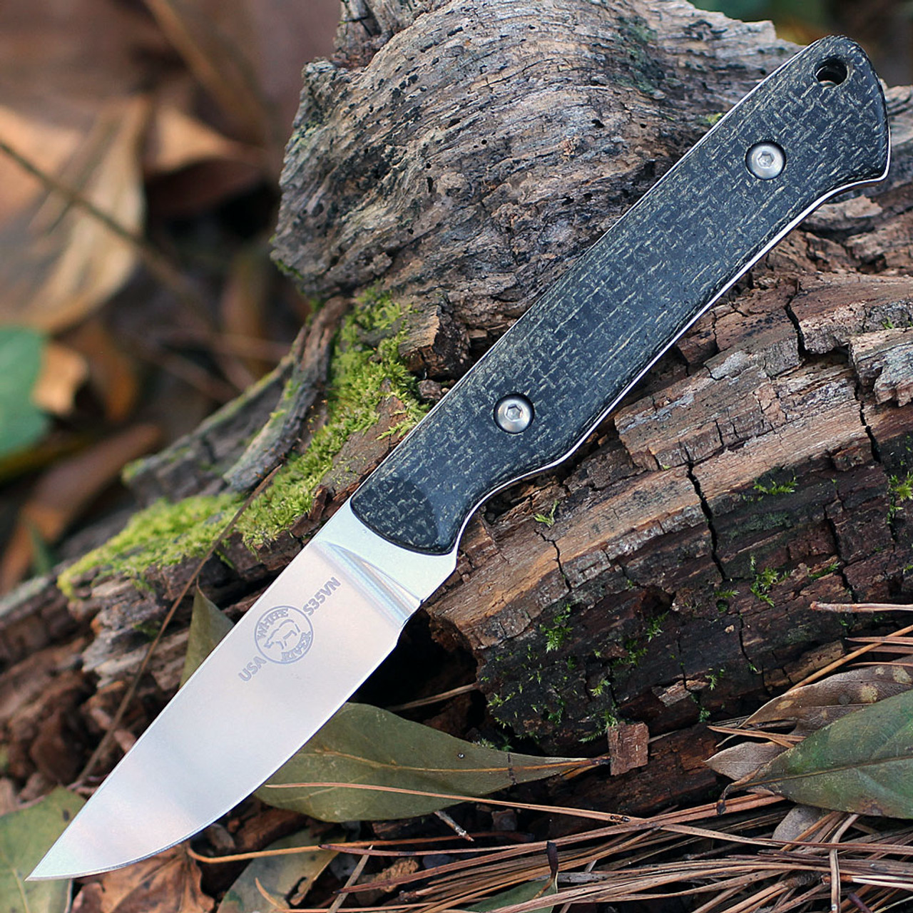 product image for White River Knife & Tool Small Game Fixed Blade Black Burlap Micarta WRSG BBL