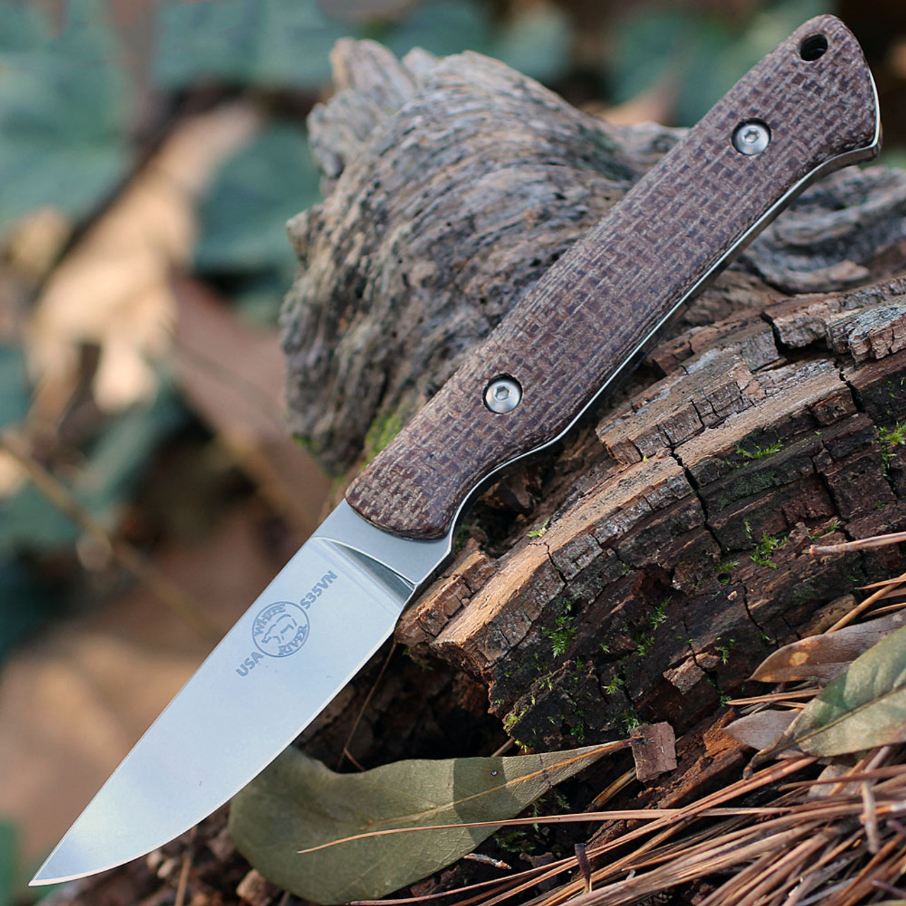 product image for White River Knife & Tool Small Game Fixed Blade Nat Burlap Micarta WRSG BNA
