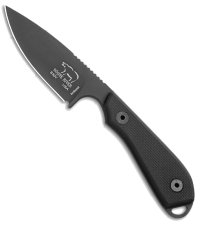 product image for White River Knife & Tool M1 Backpacker Pro Fixed Blade Black G-10 Black PVD