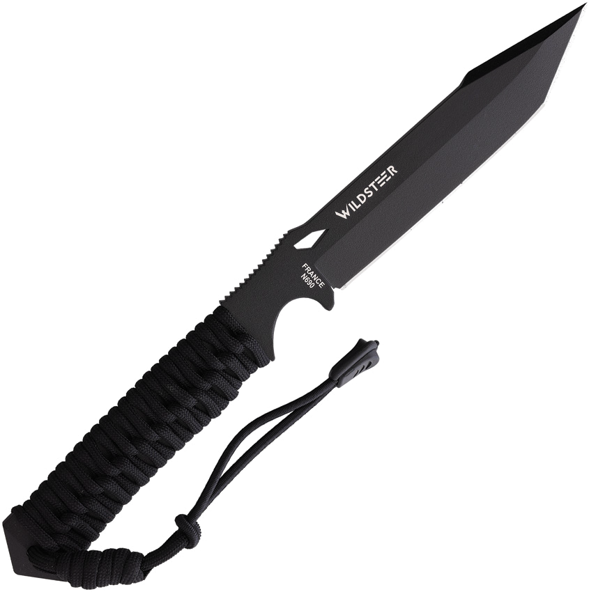 product image for Wild Steer SHERKAN Black Survival Fixed Blade N690