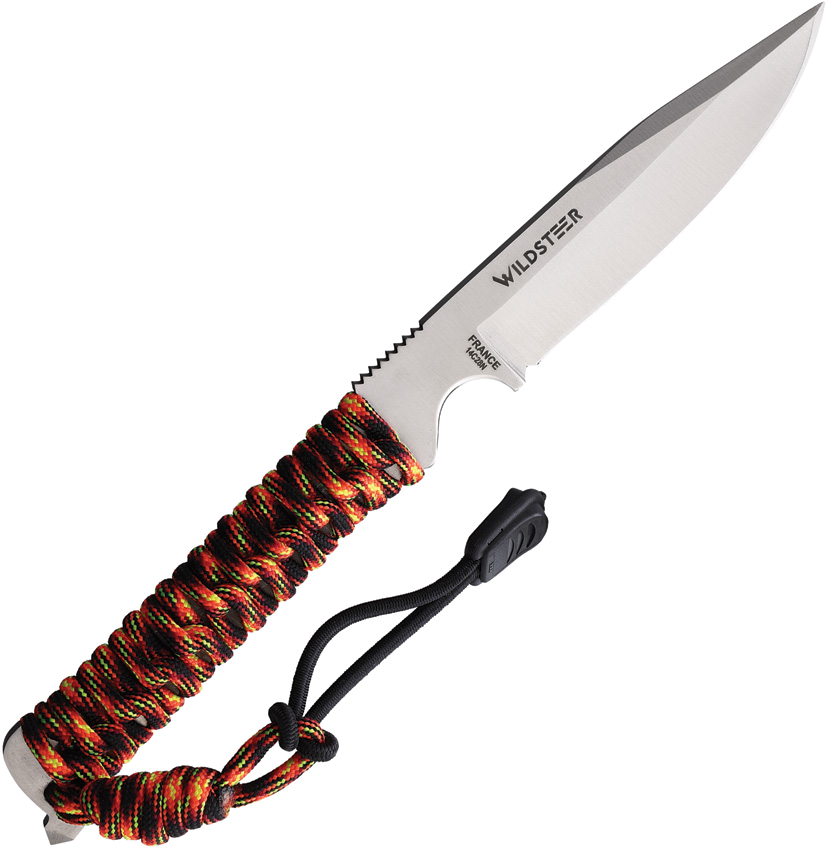 product image for Wild Steer Crazy Tech Black and Orange 3.5" Fixed Blade