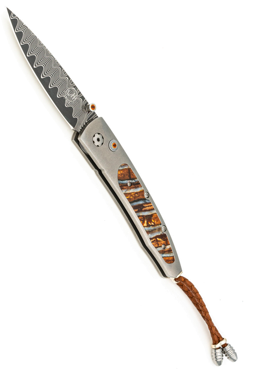 product image for William Henry B10 Lancet Reverso Titanium & Mammoth Tooth Wave Damascus Blade