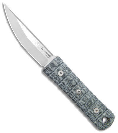 product image for Williams Blade Design OZM 002 Black Micarta Fixed Blade Knife