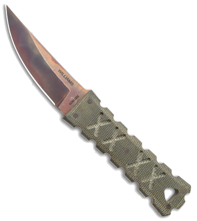product image for Williams Blade Design SZM 002 Green Micarta Fixed Blade Knife
