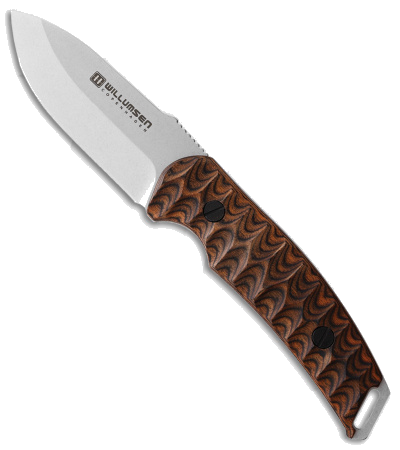 product image for Willumsen Copenhagen Birddog Fixed Blade Knife Brown G-10 Handle Stainless Steel Blade