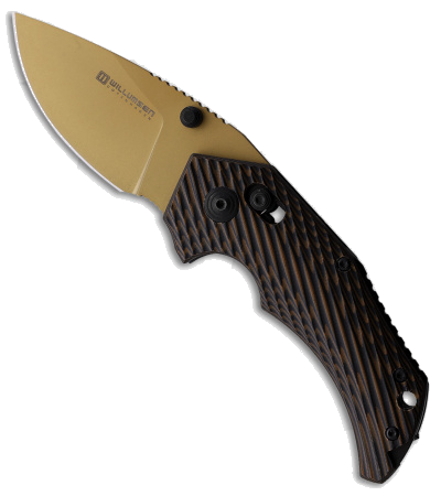 product image for Willumsen Copenhagen Red E Bar Lock Knife Brown G-10