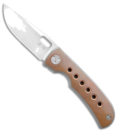 product image for WingManEDC MTNT Mach 3 Titanium Copper Bohler M390 Satin Knife