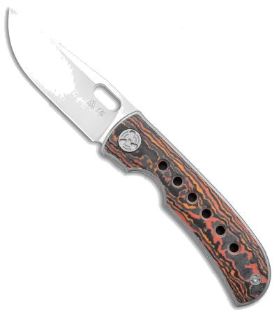 WingManEDC MTNT Mach 3 Titanium Red Carbon Fiber Frame Lock Knife