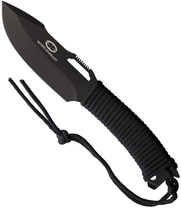 With-Armour Yaksha Black Fixed Blade 4.25 Knife product image
