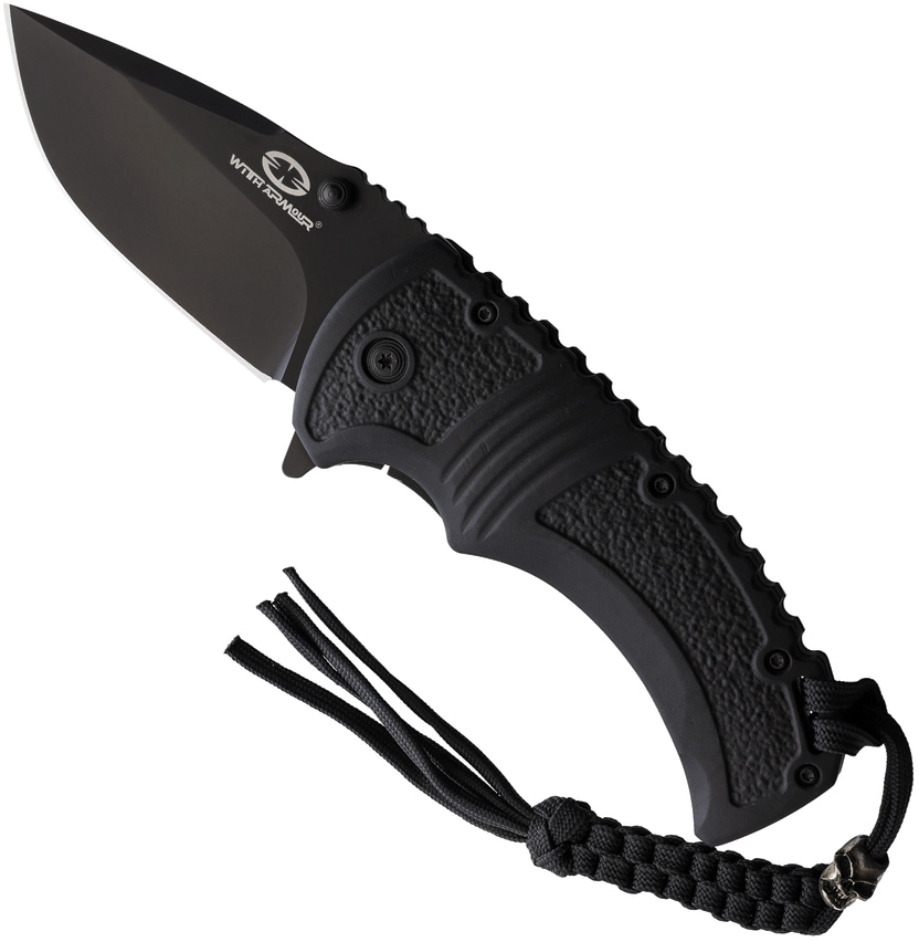 product image for With-Armour Black 440C Stainless Blade Linerlock AO 3.13