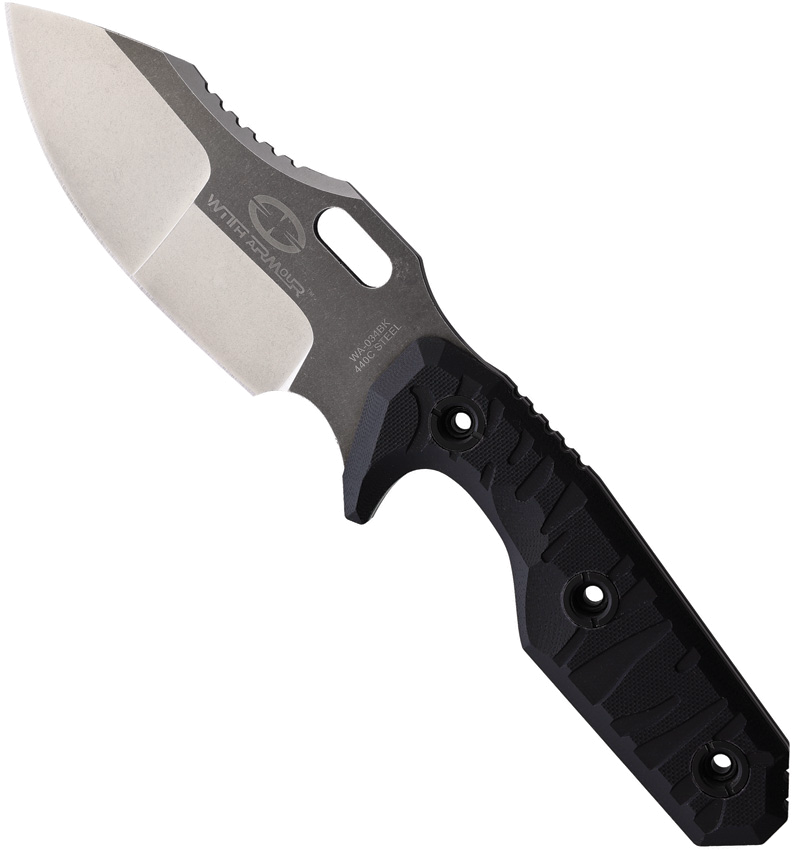 product image for With Armour Mammoth 440C Black Fixed Blade 5