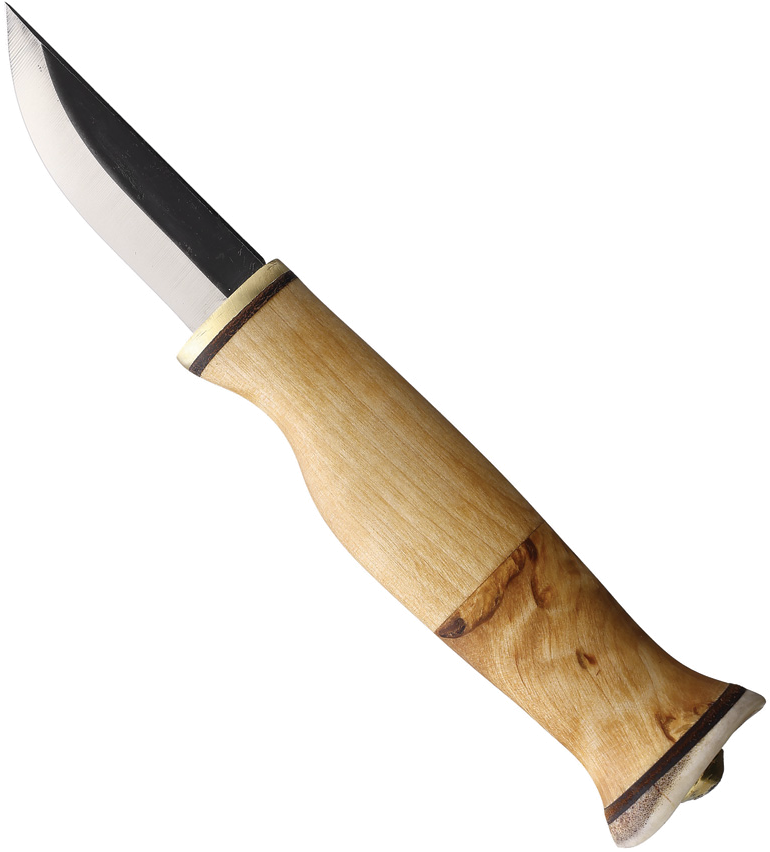 product image for Wood-Jewel Curly Birch Little Fixed Blade 2.5" - Brown