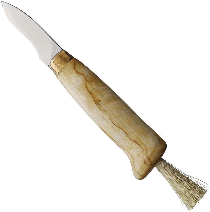 Wood-Jewel Curly Birch Mushroom Knife 2.25
