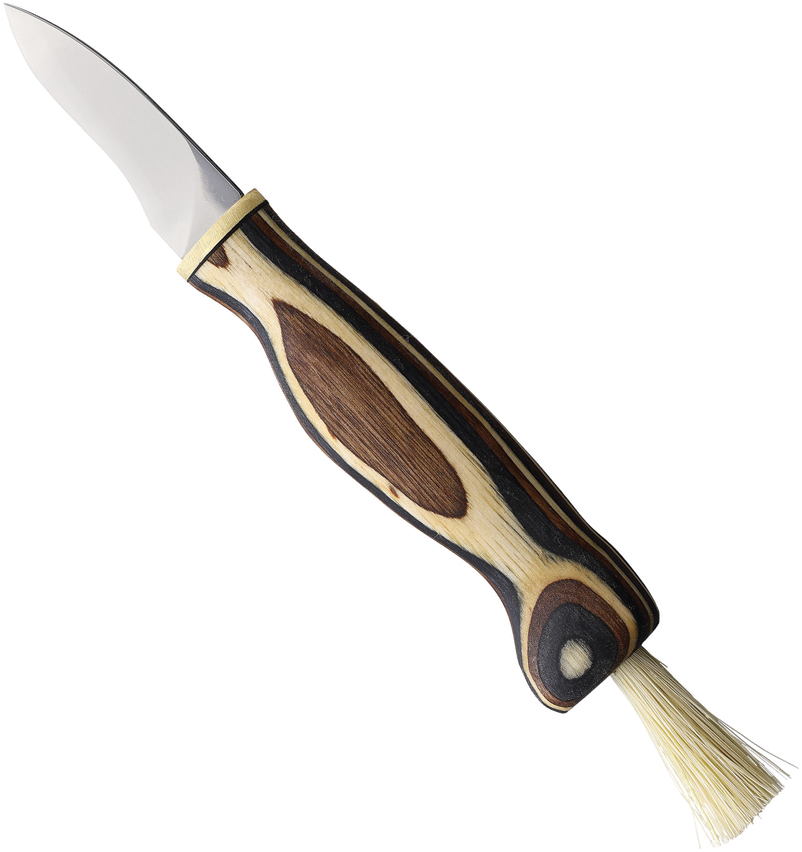 product image for Wood-Jewel Zebra Wood Mushroom Knife 2.25" Blade