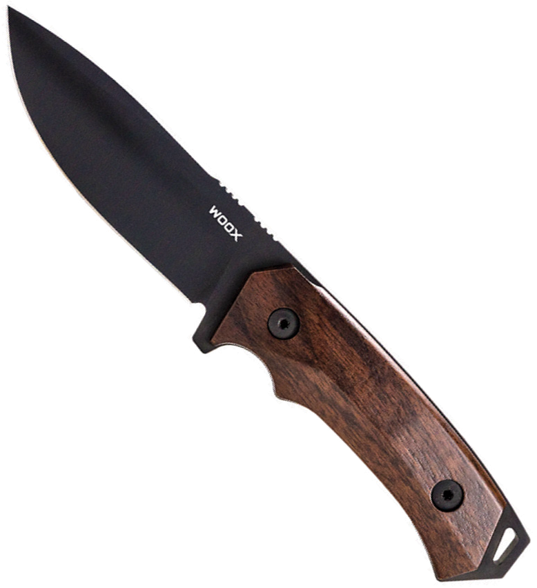 product image for WOOX Rock 62 Black Fixed Blade Walnut 4.25