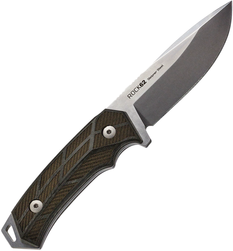 product image for WOOX Rock 62 Black Sculpted Micarta 4.25"