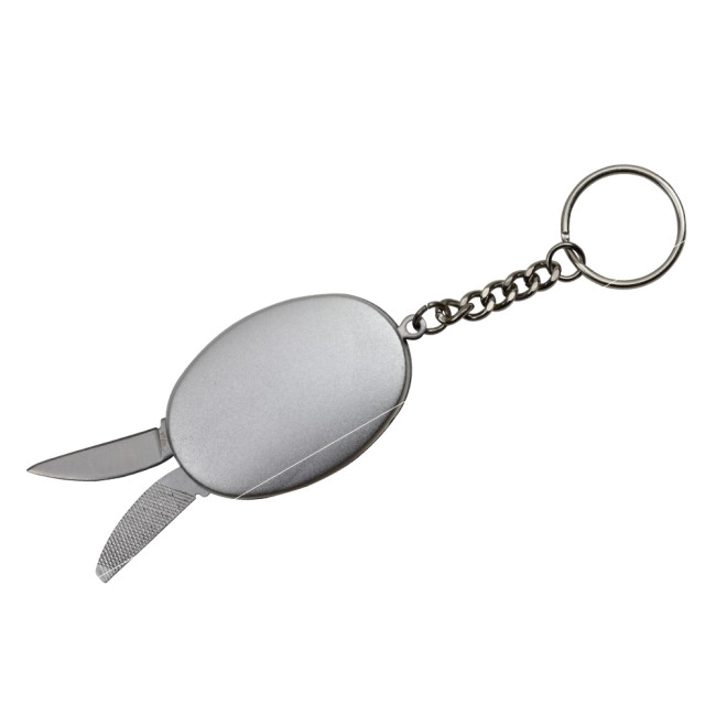 product image for Wuu-Jau Mini Keychain Multi Tool Knife Blade File Bottle Opener Silver