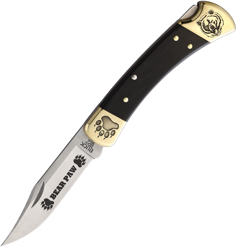 Yellowhorse Custom Buck 110 Ebony Wood Handle 3.75" Blade product image