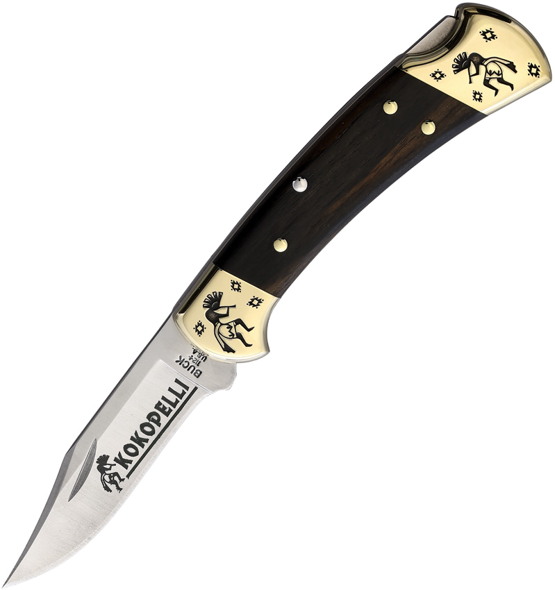 product image for Yellowhorse Custom Buck 112 Kokopelli Ebony Wood 3