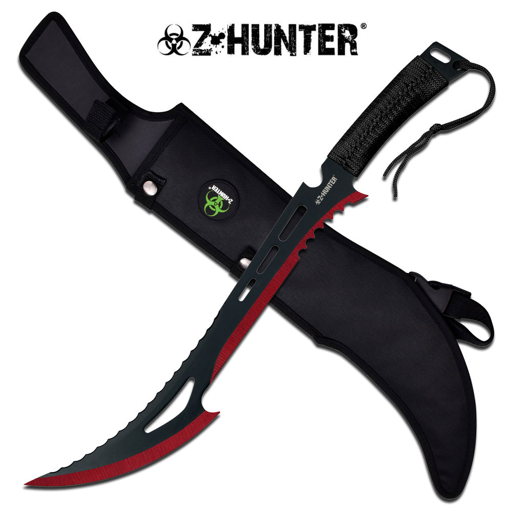 product image for Z-Hunter Red Black Machete with Sheath