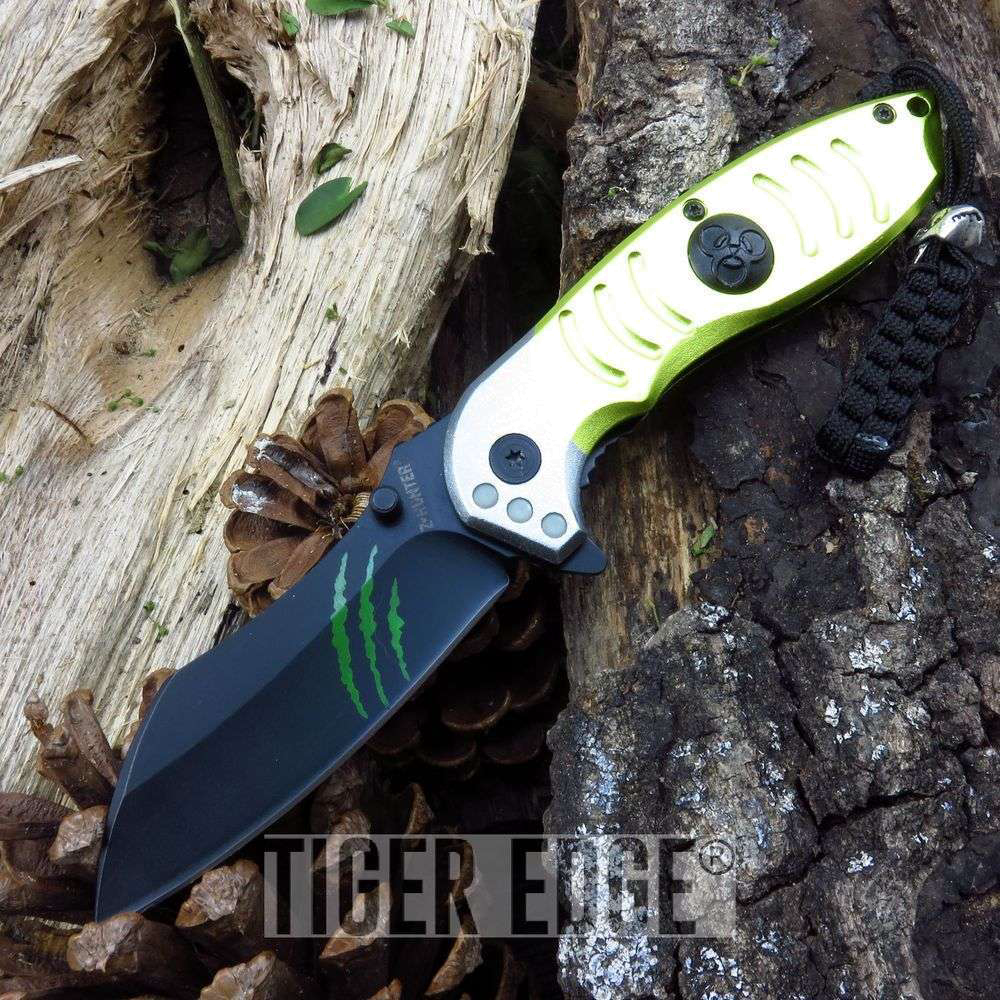 product image for Z-Hunter Yellow Spring Assist Folding Knife