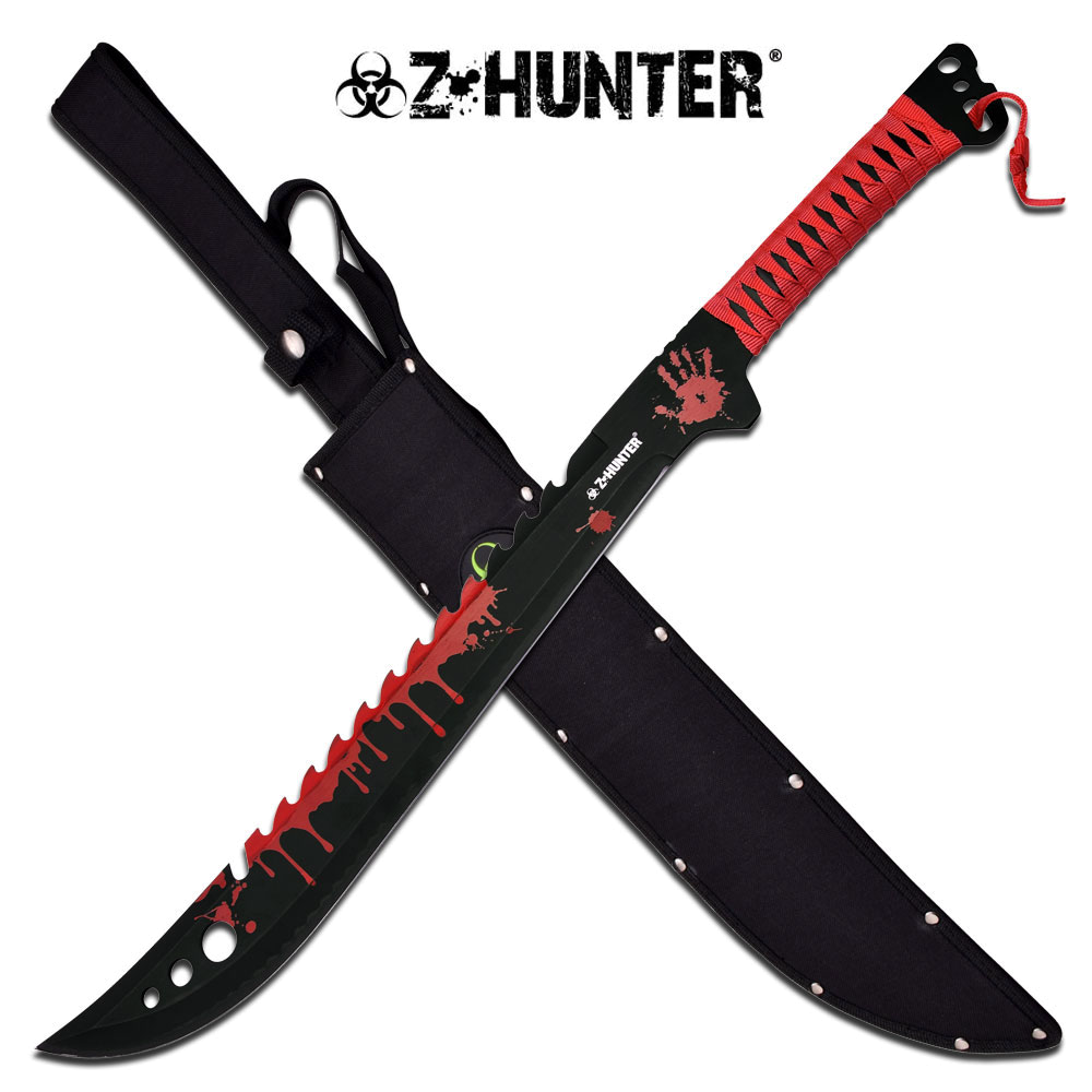 product image for Z-Hunter Red Machete 25" with Shoulder Sheath