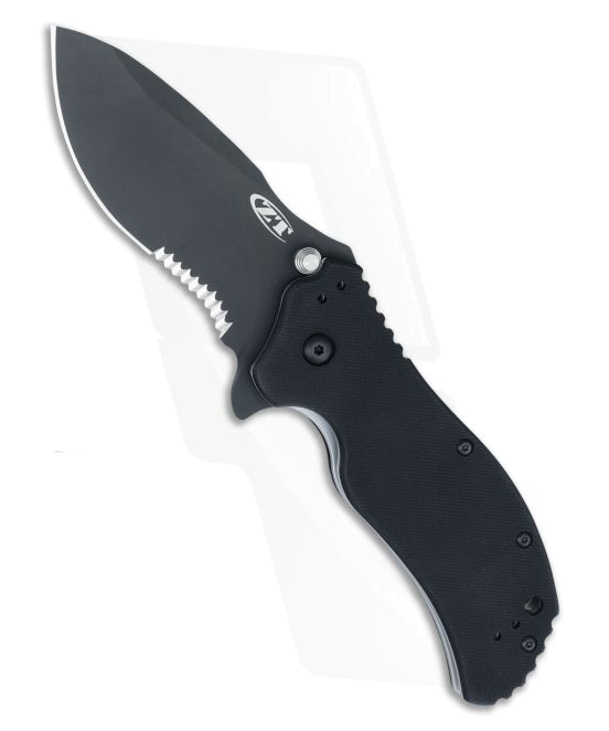 product image for Zero Tolerance 0350ST Black DLC Serrated S30V G10 Assisted Flipper