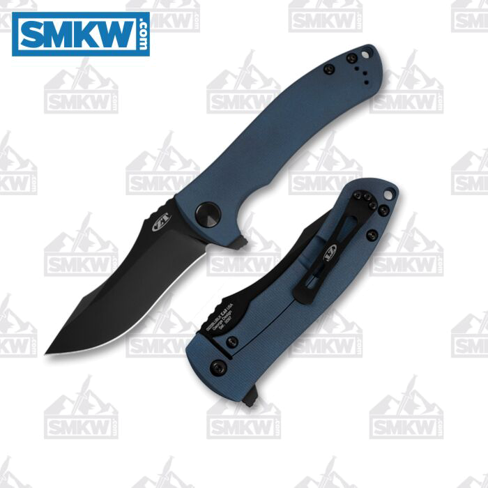 Zero Tolerance 0920BLUBLK Blue Titanium Handle Black Blade