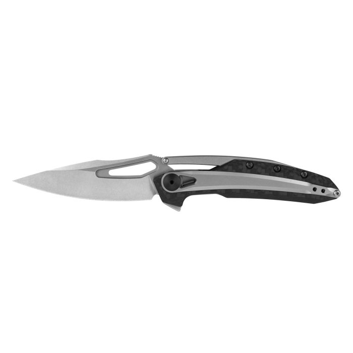 product image for Zero Tolerance 0990 Black Carbon Fiber Spearpoint CPM-20CV Flipper Knife