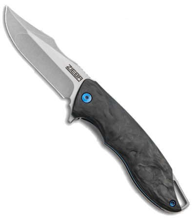 product image for Zieba S7 Titanium Carbon Fiber Black Knife