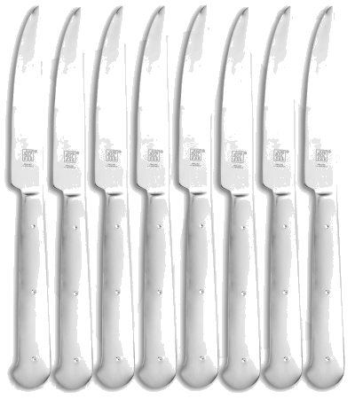 product image for Zwilling Porterhouse Stainless Steel 8-Piece Steak Knife Set